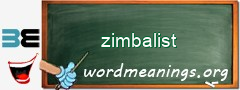 WordMeaning blackboard for zimbalist